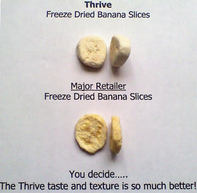 Shelf Reliance THRIVE Freeze Dried Banana Slices