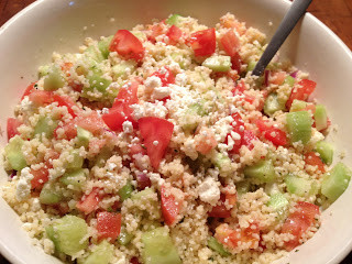 Couscous Salad Feta Tomatoes Cucumber