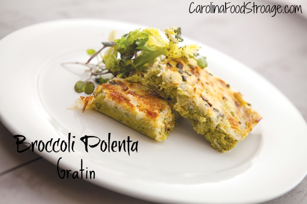 broccoli polenta gratin recipe